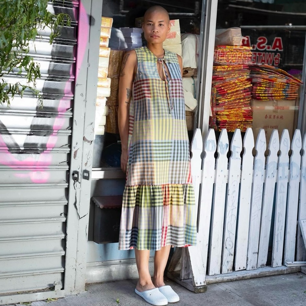 Ilana Kohn pook dress picnic plaid - Picture 1 of 7